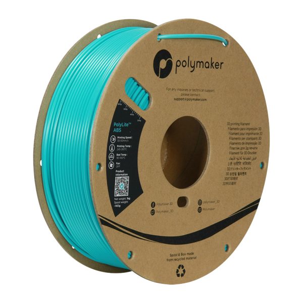 Polymaker PolyLite ABS Teal 285 Asymmetric