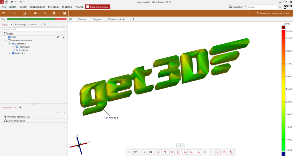 Program do edycji skanów 3D i modeli 3D - GOM Inspect
